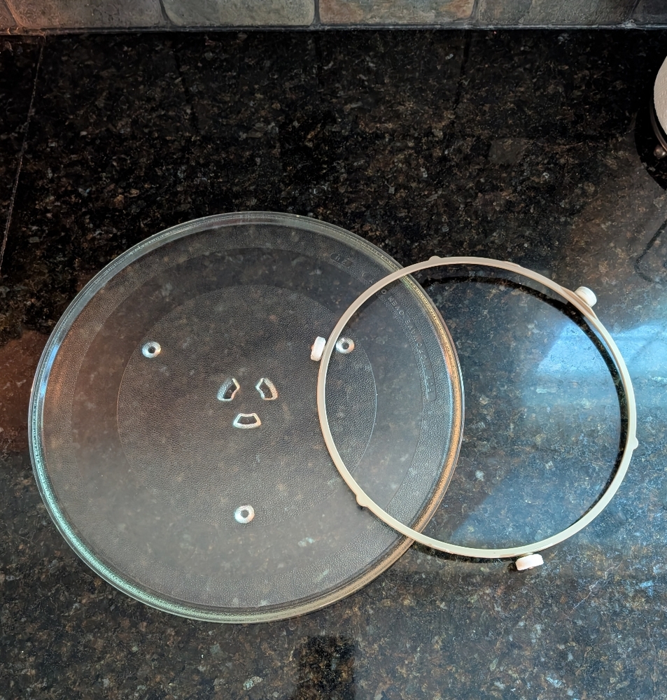 Microwave Glass Turntable Plate with Roller Ring